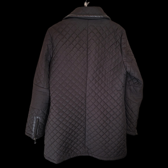 Women's DKNY Quilted Puffer Jacket Coat size Medium Brown - Picture 5 of 9